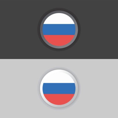 Illustration of Russia flag Template