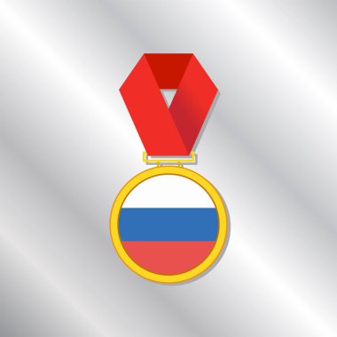 Illustration of Russia flag Template