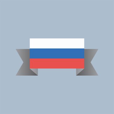 Illustration of Russia flag Template