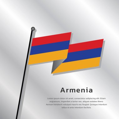 Illustration of Armenia flag Template