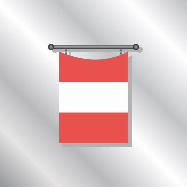 Illustration of Austria flag Template