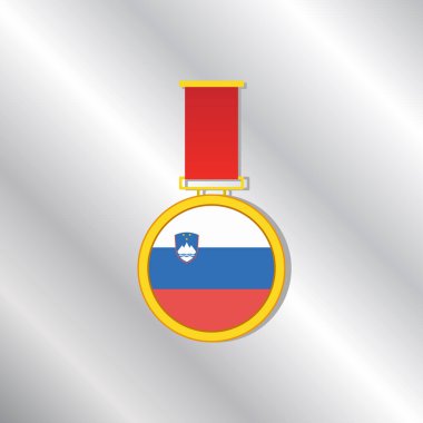 Illustration of Slovenia flag Template