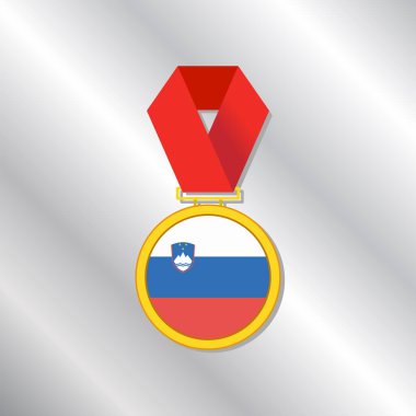 Illustration of Slovenia flag Template