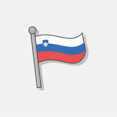 Illustration of Slovenia flag Template