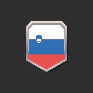 Illustration of Slovenia flag Template