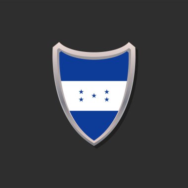 Honduras Bayrak Şablonu Görünümü