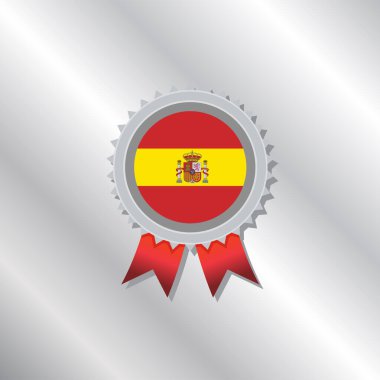 Illustration of Spain flag Template