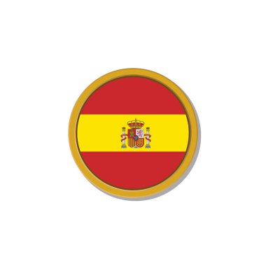Illustration of Spain flag Template