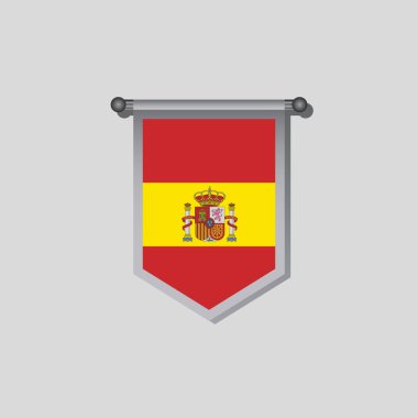 Illustration of Spain flag Template