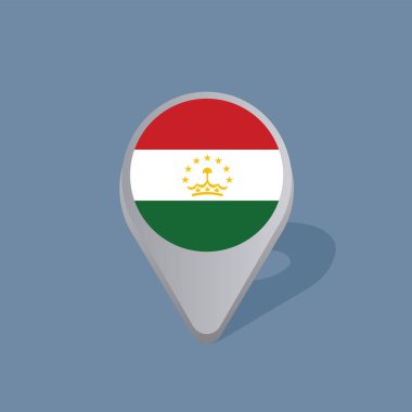 Illustration of Tajikistan flag Template
