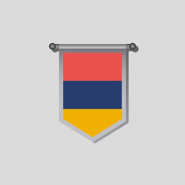 Illustration Armenia Flag Template — 图库矢量图片