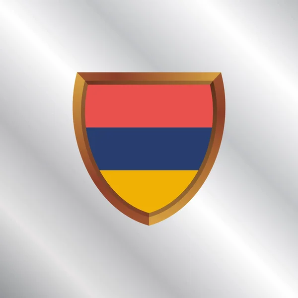 Illustration Armenia Flag Template — 스톡 벡터