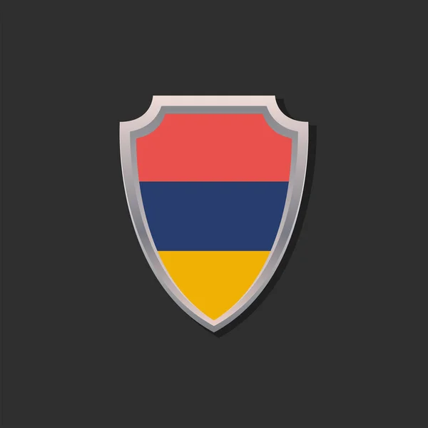 Illustration Armenia Flag Template — Stockvector