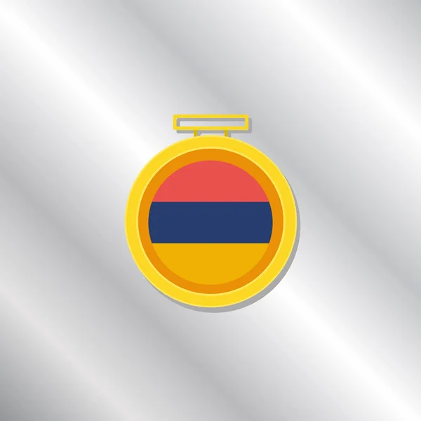 Illustration Armenia Flag Template —  Vetores de Stock