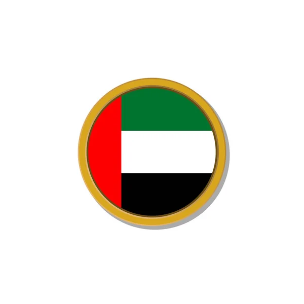 Illustration Arab Emirates Flag Template — Image vectorielle