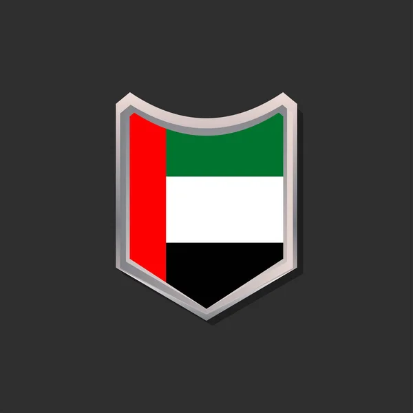 Illustration Arab Emirates Flag Template — Stock vektor