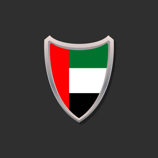 Illustration Arab Emirates Flag Template — Stockvektor