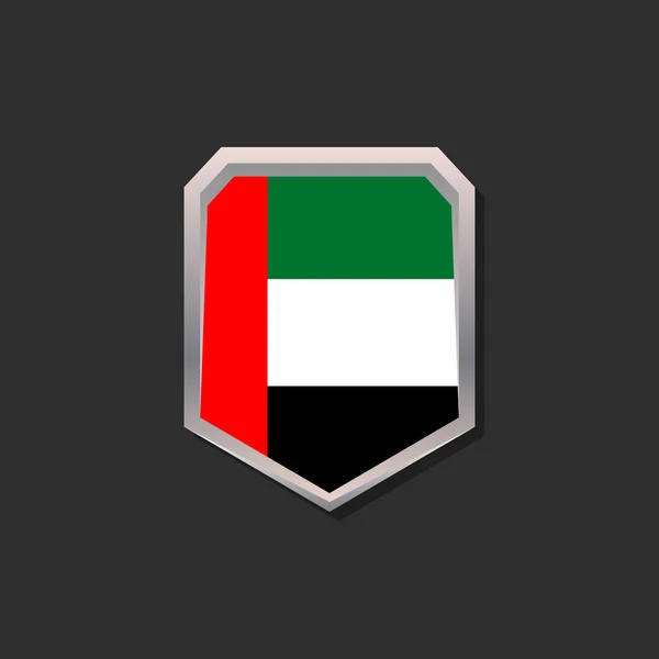Illustration Arab Emirates Flag Template — Stockvektor
