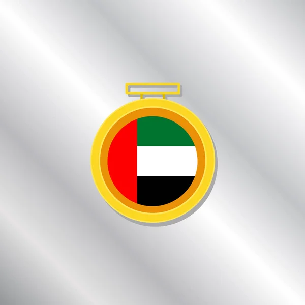 Illustration Arab Emirates Flag Template — 스톡 벡터