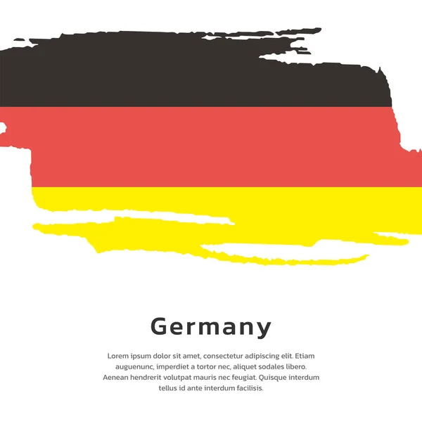 Illustration Germany Flag Template — Stok Vektör
