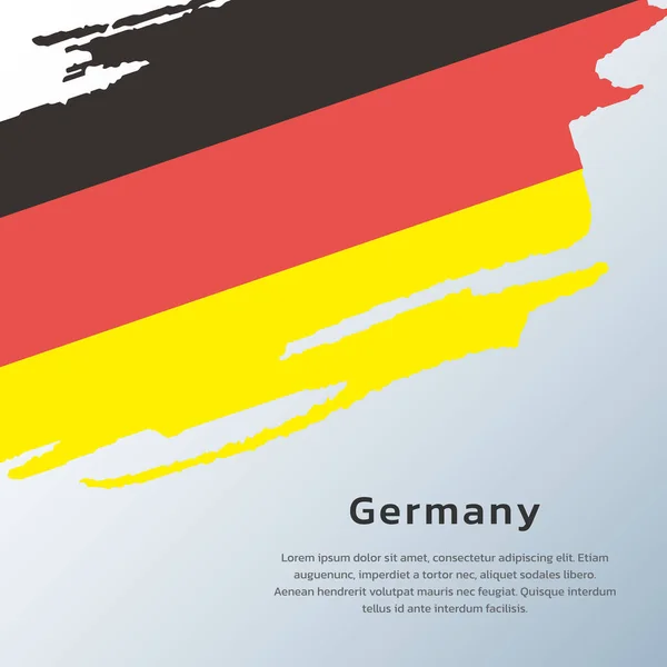 Illustration Germany Flag Template — Vetor de Stock