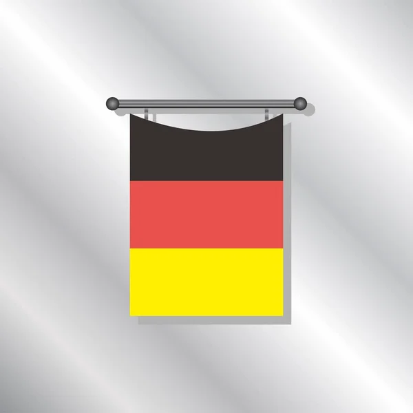 Illustration Germany Flag Template — ストックベクタ