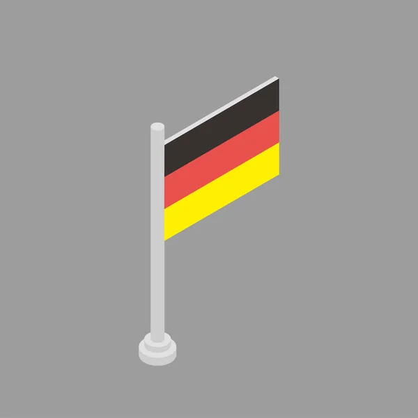 Illustration Germany Flag Template — Vetor de Stock