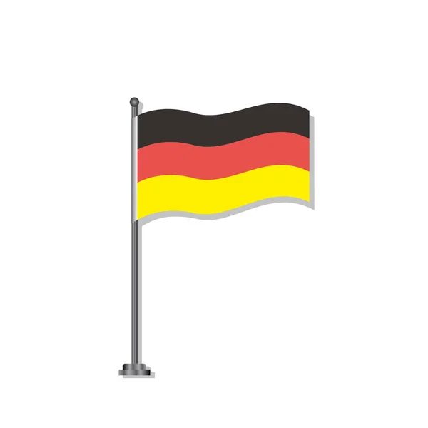 Illustration Germany Flag Template — Stockvektor