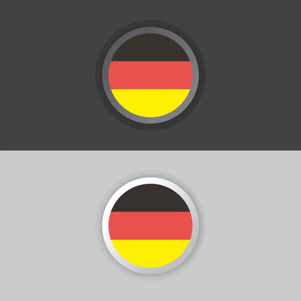 Illustration Germany Flag Template — Archivo Imágenes Vectoriales