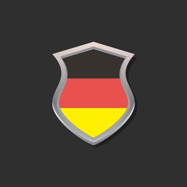 Illustration Germany Flag Template — Vettoriale Stock