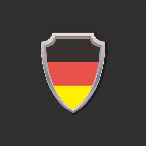 Illustration Germany Flag Template — Archivo Imágenes Vectoriales