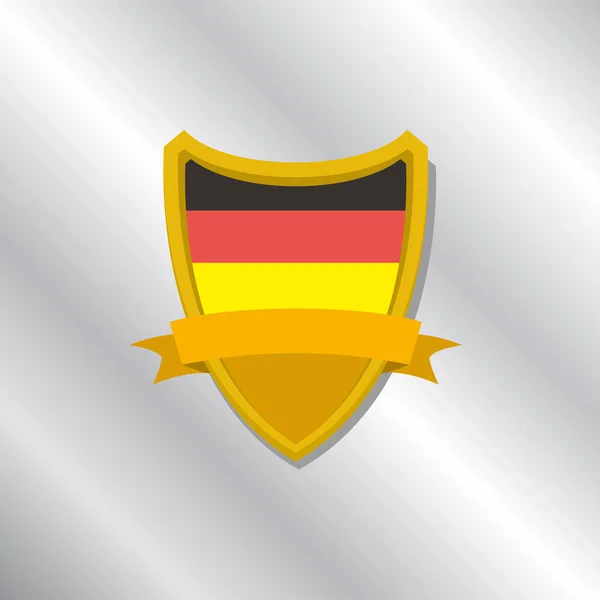 Illustration Germany Flag Template — ストックベクタ