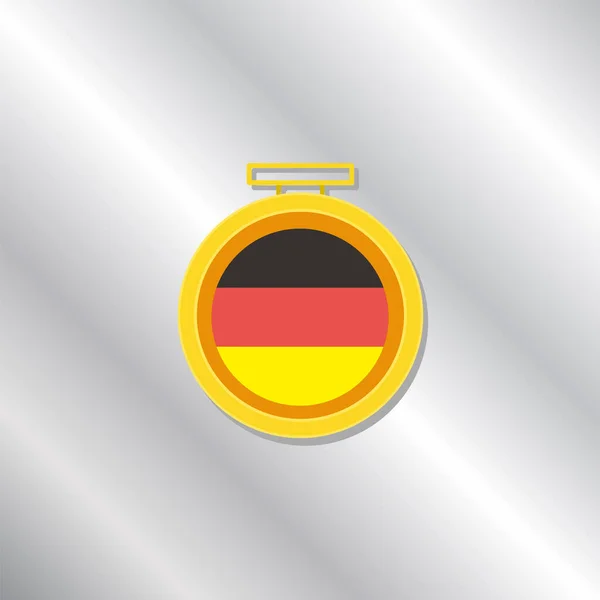 Illustration Germany Flag Template — Archivo Imágenes Vectoriales