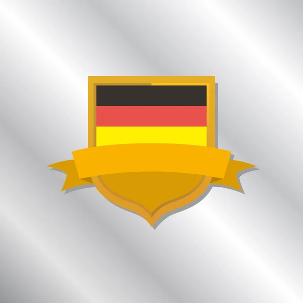 Illustration Germany Flag Template — Stockový vektor