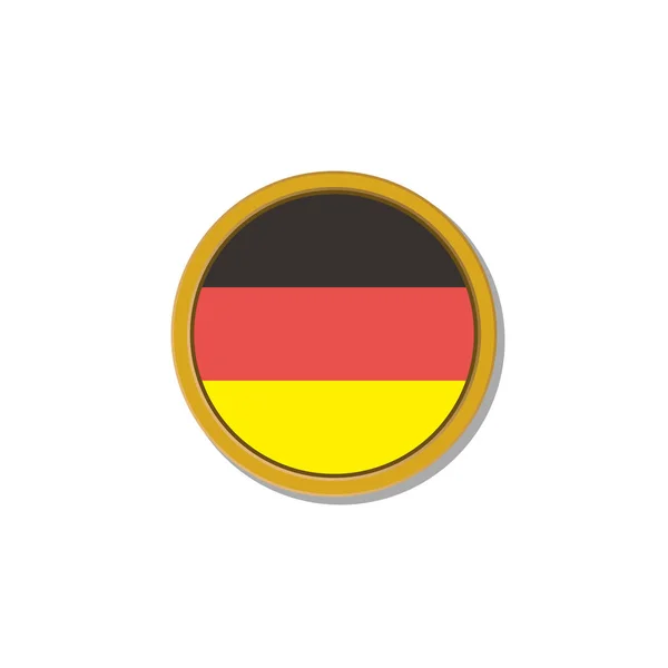 Иллюстрация Шаблона Флага Германии — стоковый вектор