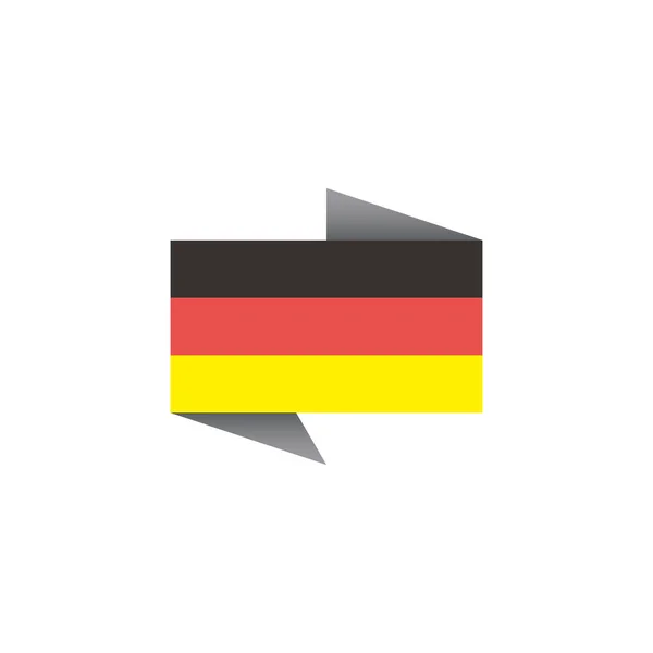 Illustration Germany Flag Template — Archivo Imágenes Vectoriales