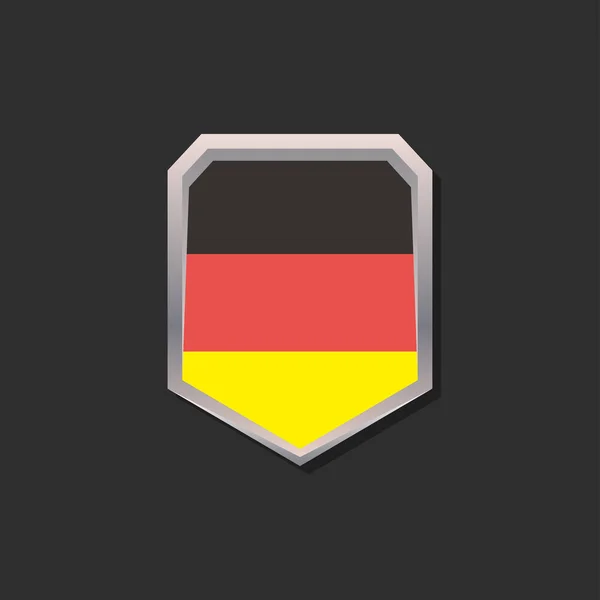 Illustration Germany Flag Template — Archivo Imágenes Vectoriales