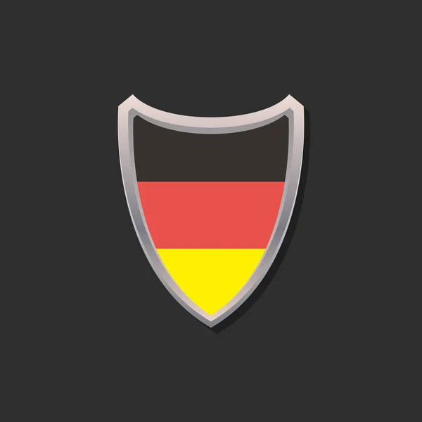 Illustration Germany Flag Template — ストックベクタ