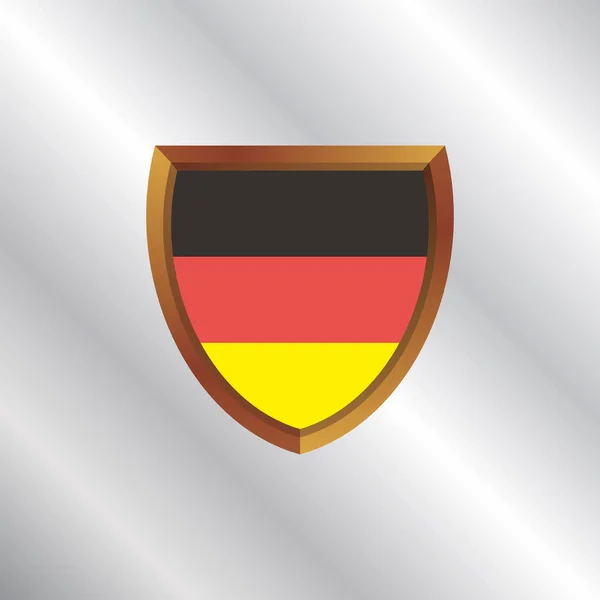 Illustration Germany Flag Template — Vetor de Stock