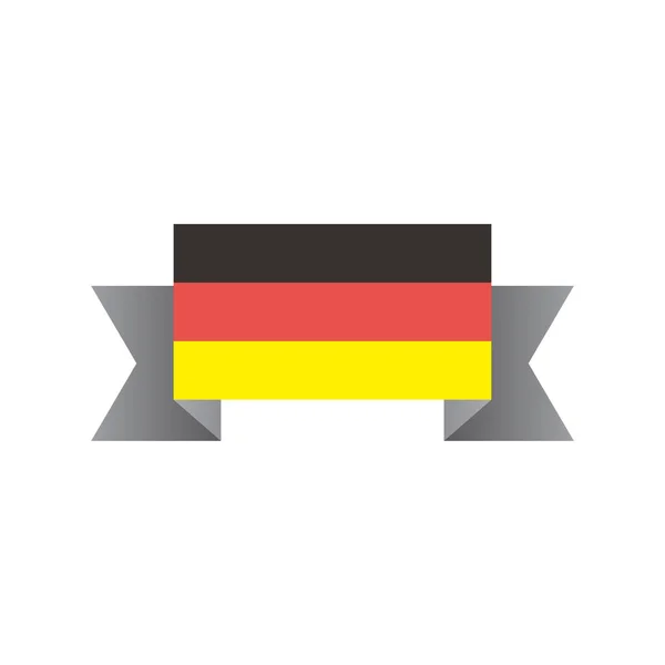 Illustration Germany Flag Template — Vettoriale Stock