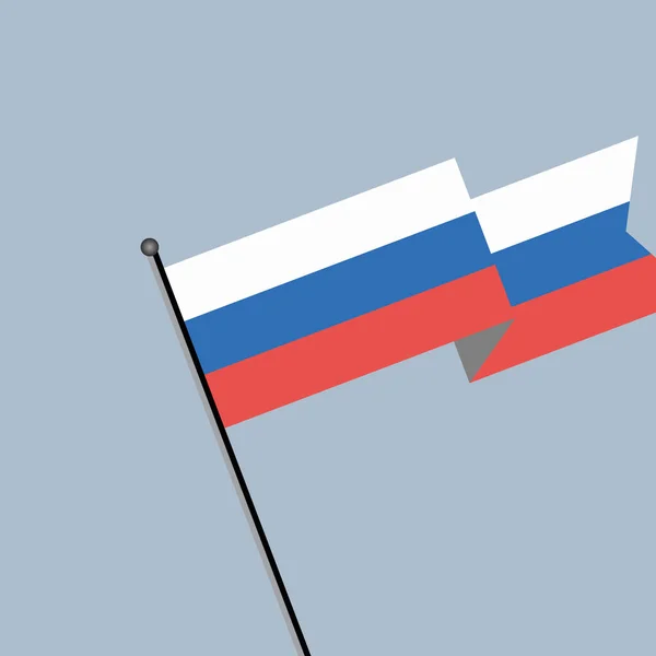 Illustration Russia Flag Template — Image vectorielle