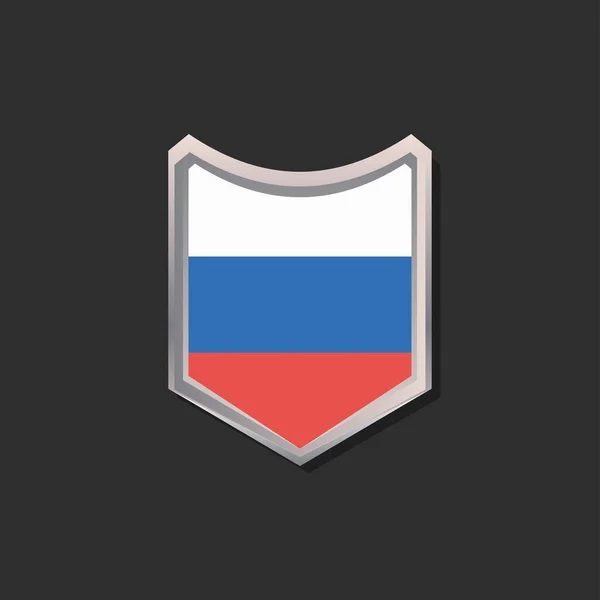 Illustration Russia Flag Template — Stockvector