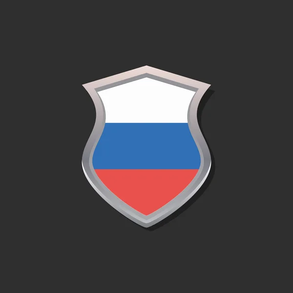 Illustration Russia Flag Template — 图库矢量图片