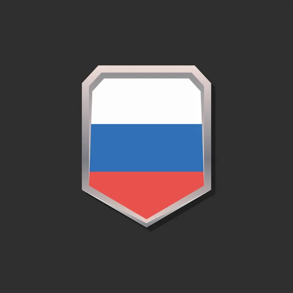Illustration Russia Flag Template — Stockvector