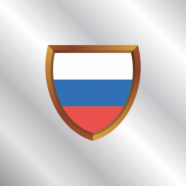 Illustration Russia Flag Template — 图库矢量图片