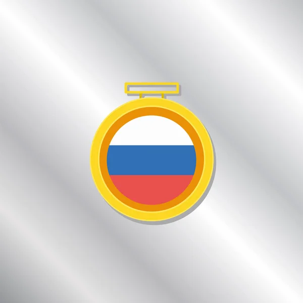Illustration Russia Flag Template — Image vectorielle
