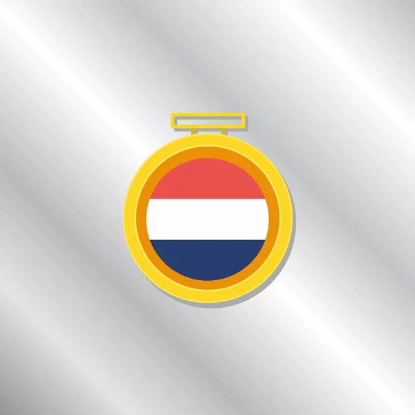 Illustration Netherlands Flag Template — Image vectorielle