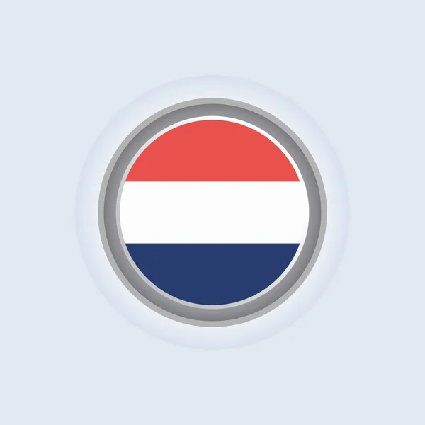 Illustration Netherlands Flag Template — Stok Vektör