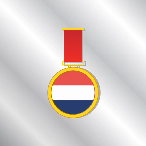 Illustration Netherlands Flag Template —  Vetores de Stock