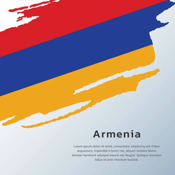 Illustration Armenia Flag Template — ストックベクタ